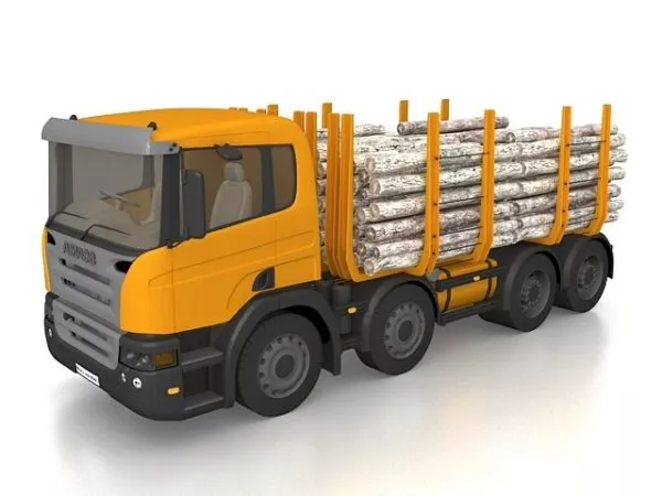 Scania Logging Truck 3d model Scania Logging Truck 3d model