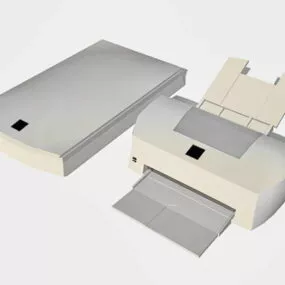 Scanner And Printer 3d model