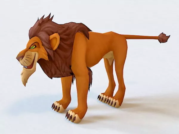 Scar The Lion King Character 3d model Scar The Lion King Character 3d model