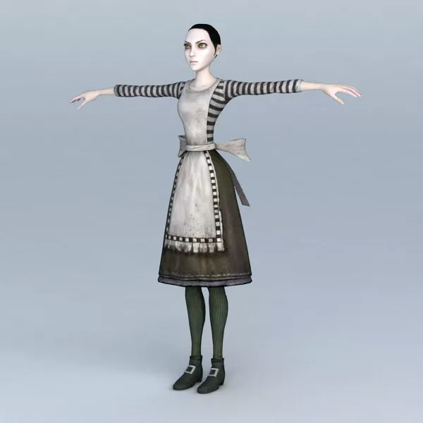 Scary Maid 3d model Scary Maid 3d model