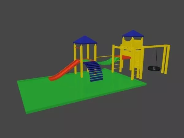 School Playground 3d model School Playground 3d model
