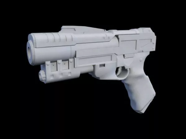 Sci-fi Handgun 3d model Sci-fi Handgun 3d model