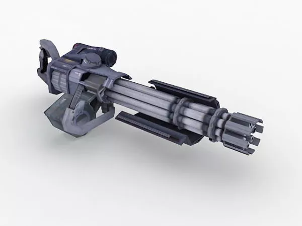 Sci-fi Minigun 3d model Sci-fi Minigun 3d model