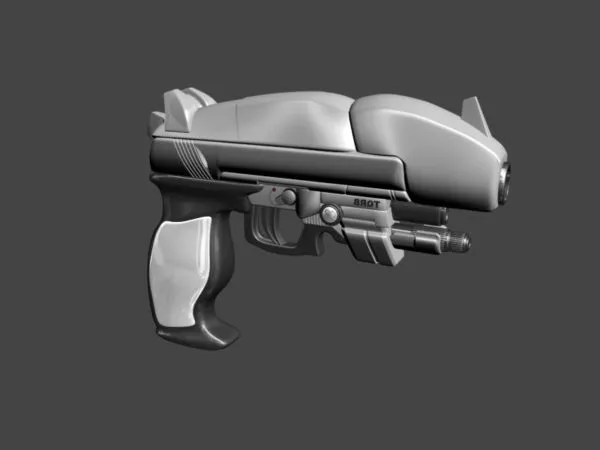 Sci-fi Plasma Pistol 3d model Sci-fi Plasma Pistol 3d model