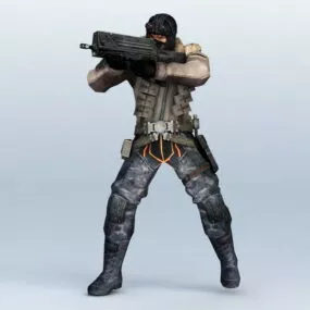 Sci-fi Soldier Concept 3d model