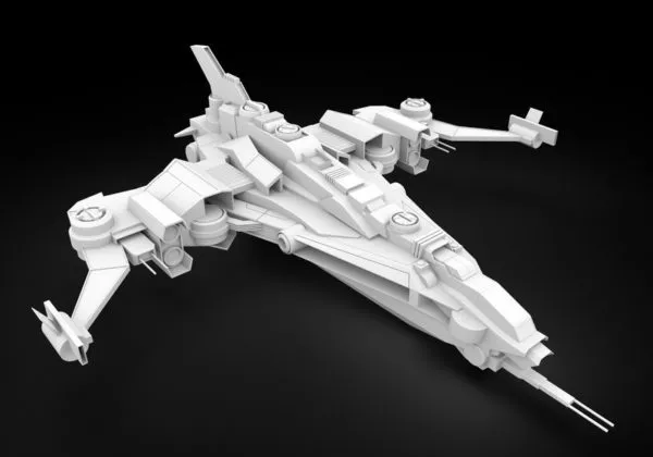 Orbital Space Station With The Earth 3d model