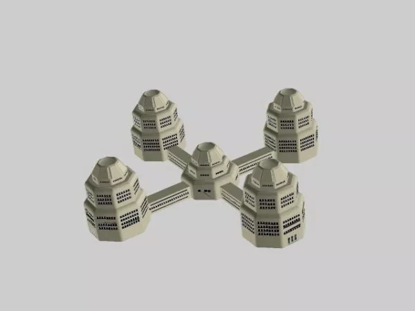 Sci Fi Building Concept 3d model Sci Fi Building Concept 3d model
