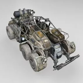 Sci-fi Fighting Vehicle Concept 3d model