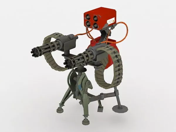 Sci-fi Heavy Machine Gun 3d model Sci-fi Heavy Machine Gun 3d model