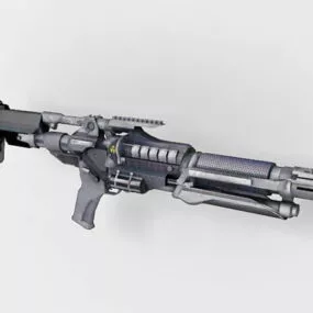 Sci-fi Weapon Concept 3d model