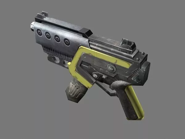 Gaming Pistol Gun 3d model