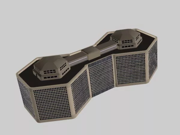 Futuristic Sky Lab 3d model
