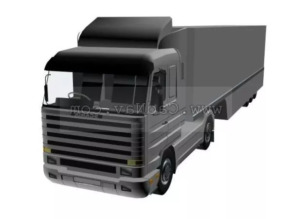 Scnia Container Truck 3d model Scnia Container Truck 3d model