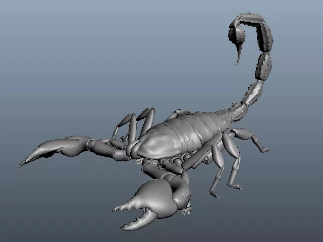 Golden Scorpion 3d model