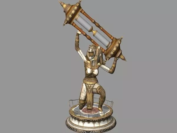 Sculpture Of Lion Lady 3d model Sculpture Of Lion Lady 3d model