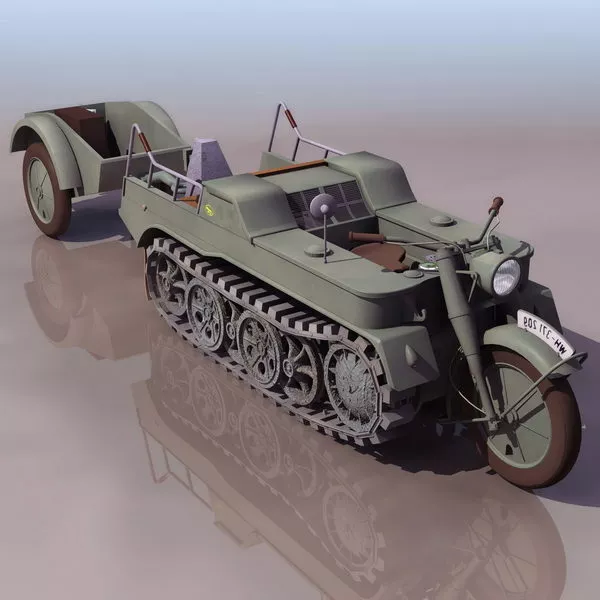 Modern Tow Tractor 3d model