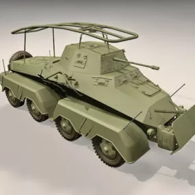 Sdkfz 232 Armoured Car 3d model