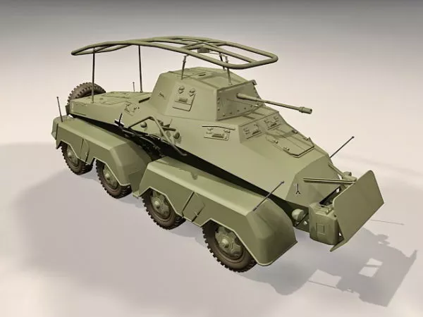 Sdkfz 232 Armoured Car 3d model Sdkfz 232 Armoured Car 3d model