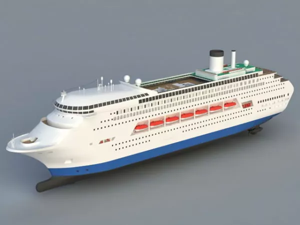 Sea Cruise Ship 3d model Sea Cruise Ship 3d model