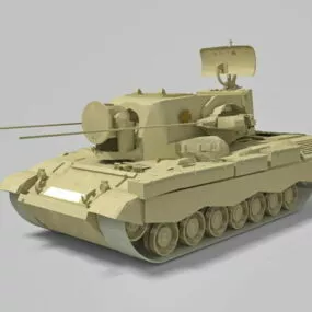 Self-propelled Anti-aircraft Flak 3d model