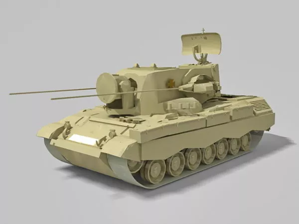 Self-propelled Anti-aircraft Flak 3d model Self-propelled Anti-aircraft Flak 3d model