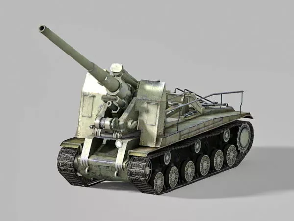 Plz Self Propelled Howitzer 3d model