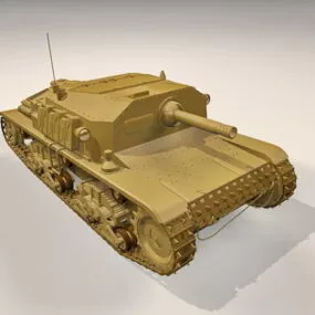Semovente Da Self-propelled Gun 3d model