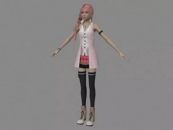 Serah Farron In Final Fantasy Xiii 3d model Serah Farron In Final Fantasy Xiii 3d model