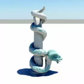 Serpent Column 3d model