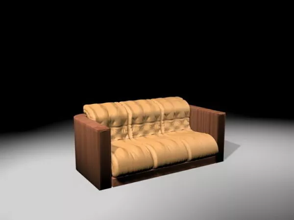 Settee Sofa Furniture 3d model Settee Sofa Furniture 3d model