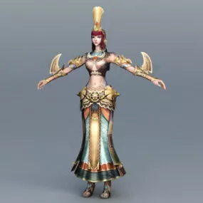Sexy Ancient Egyptian Woman 3d model