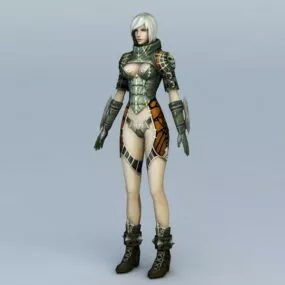 Sexy Female Warrior 3d model