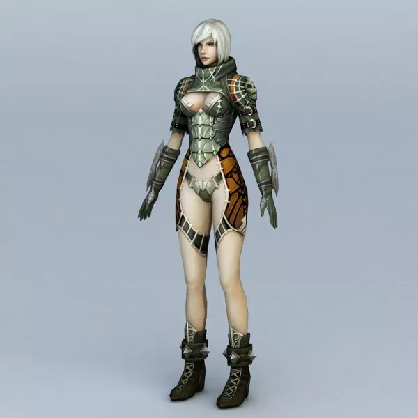 Sexy Female Warrior Free 3d Model Max Vray Open3dmodel