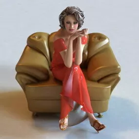 Sexy Lady 3d model