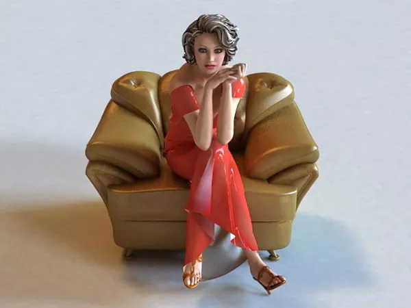 Sexy Lady 3d model Sexy Lady 3d model