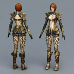 Sexy Mage Concept Art 3d model