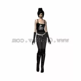 Character Sexy Babe Game Character 3d model