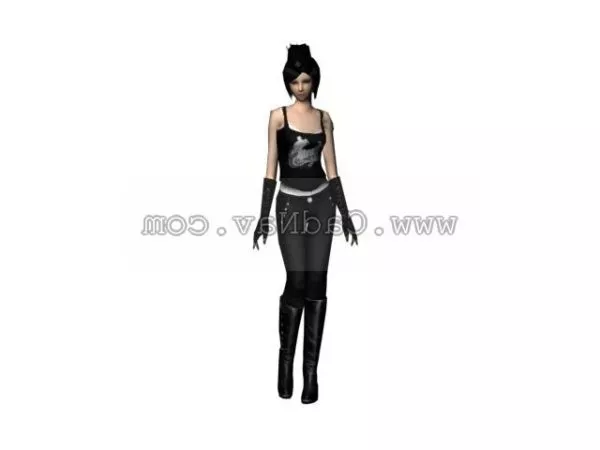 Character Sexy Babe Game Character 3d model Character Sexy Babe Game Character 3d model