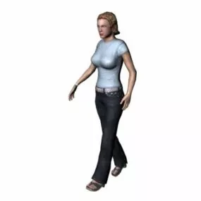 Beauty Business Woman Character 3d model