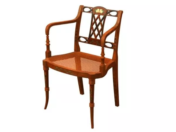 Sheraton Style Fauteuil Chair 3d model Sheraton Style Fauteuil Chair 3d model