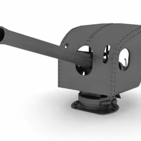 Shipboard Anti-aircraft Artillery 3d model
