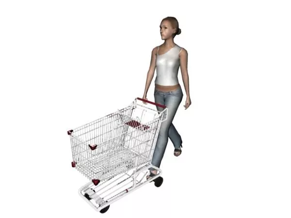 Shopping Cart Vehicle 3d model