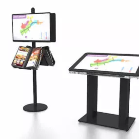 Shopping Center Signage Stands 3d model