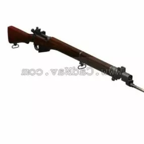Short Magazine Lee-enfield No4 3d model