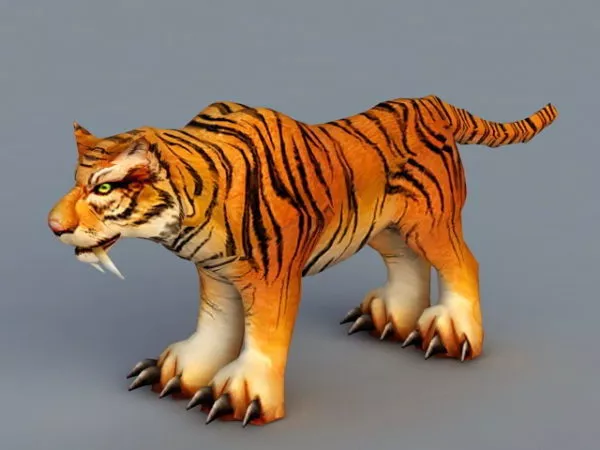 Siberian Tiger 3d model Siberian Tiger 3d model