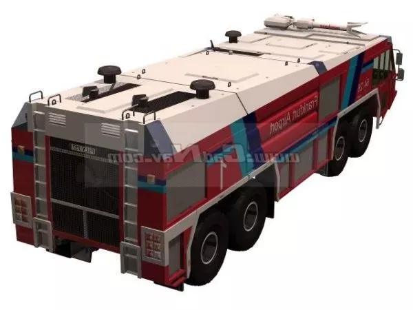 Simba Airport Crash Fire Vehicle 3d model Simba Airport Crash Fire Vehicle 3d model