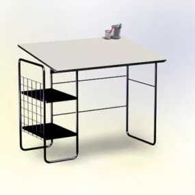 Simple Staff Desk 3d model