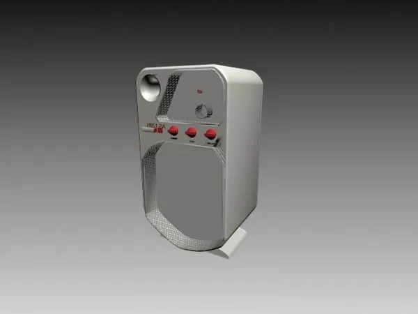 Speaker With Subwoofer 3d model