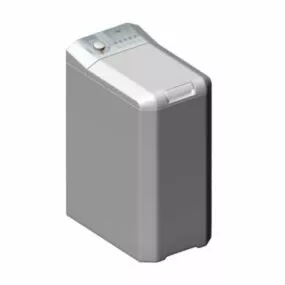 Single Tub Washing Machine 3d model