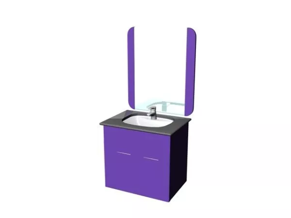 Single Vanity Cabinet 3d model Single Vanity Cabinet 3d model